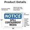 Signmission Spill Containment Media, 18 in W x Rectangle, Vinyl Decal OS-2PACK-NS-D-1218-L-18387 - alternate 6